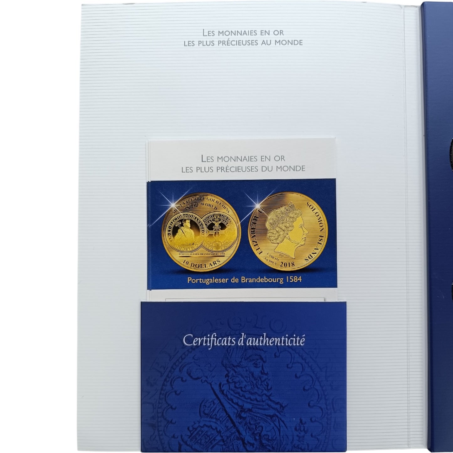 Coffret Îles Salomon 2018 7 pièces de 10 Dollars 1/100ème Once Or .999 BE