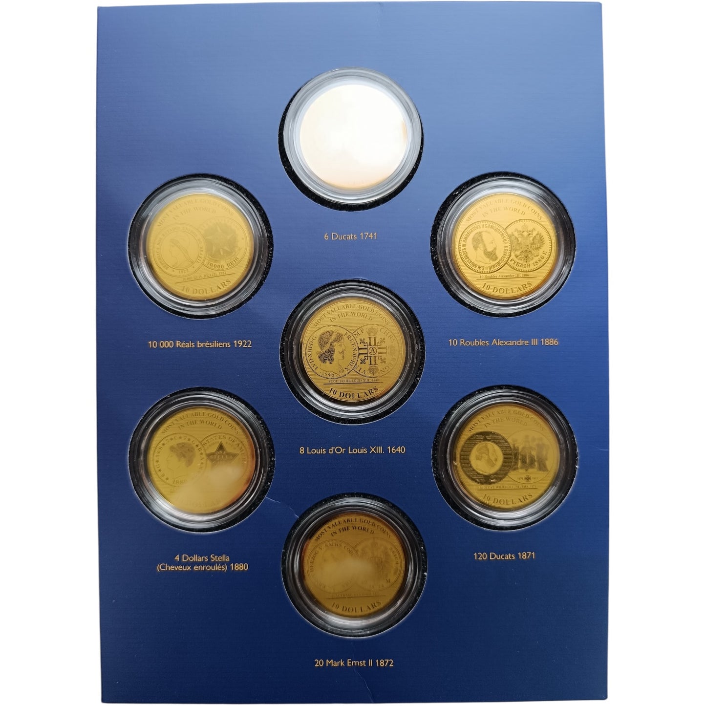 Coffret Îles Salomon 2020 7 pièces de 10 Dollars 1/100ème Once Or .999 BE