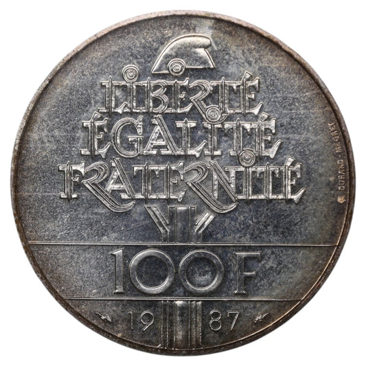 Monnaie de Paris 100 Francs BU 1987 La Fayette Argent 15 gr