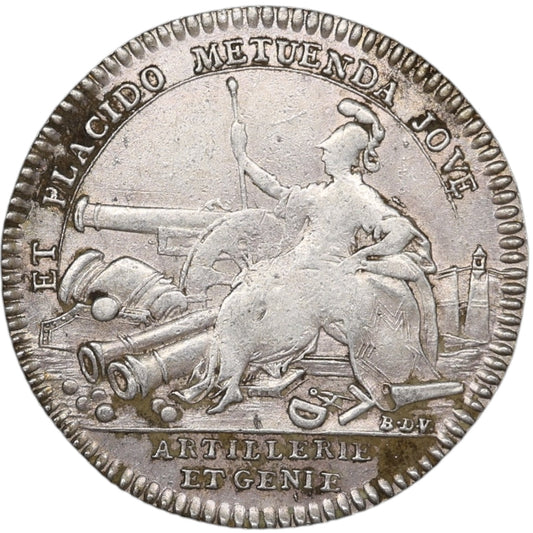 Ficha de Artillería e Ingeniería Luis XV Plata 6.21gr 28 mm
