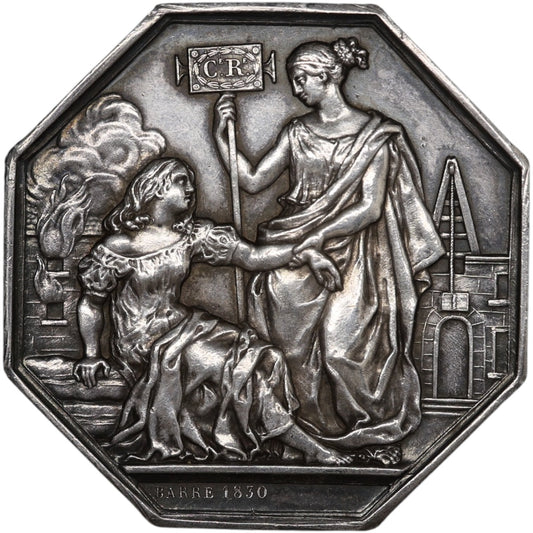 Ficha de la Royal Insurance Company 1817 Plata 19,45 gr 36,5 mm