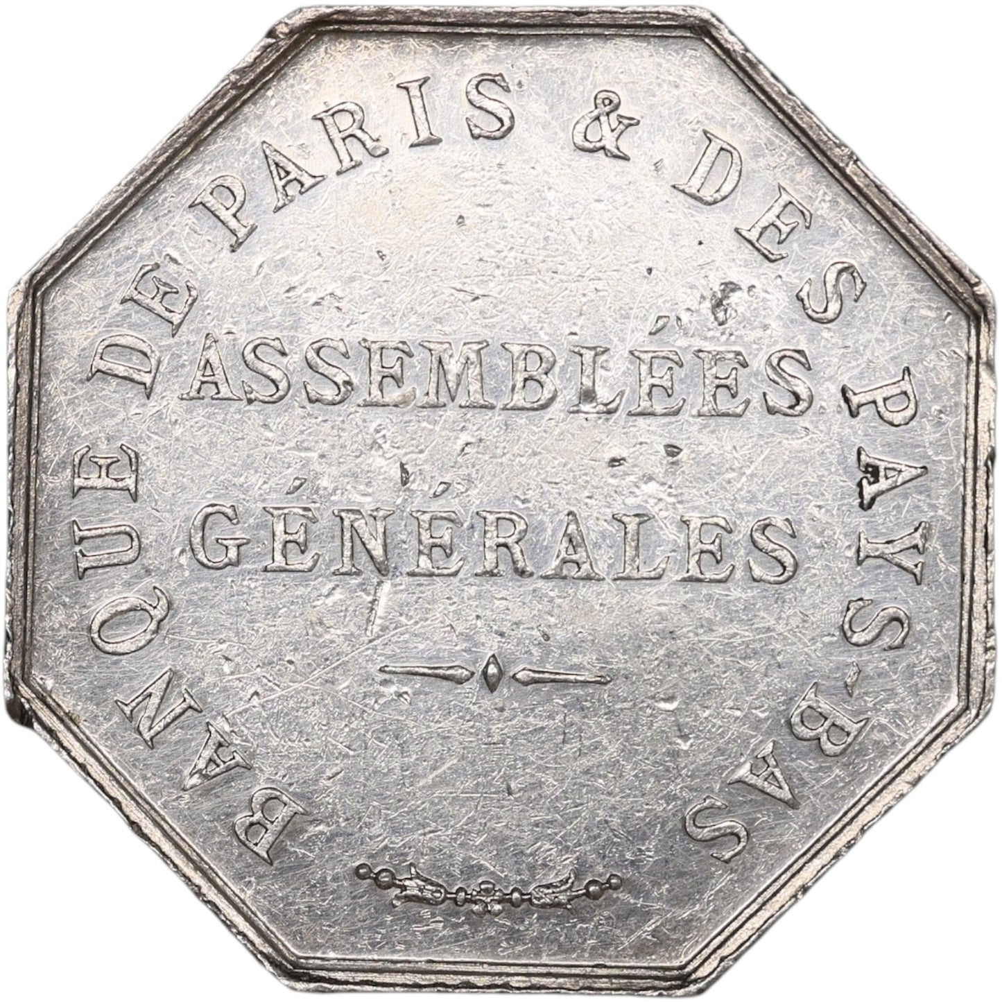 Token Banco de París y Países Bajos Plata 21,83 gr 36 mm