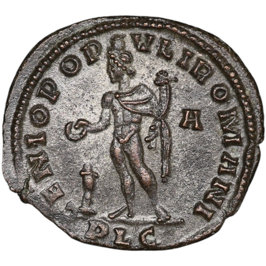 Constance Ier Chlore (305-306) Follis Genio Populi Romani Lyon 8.78 gr