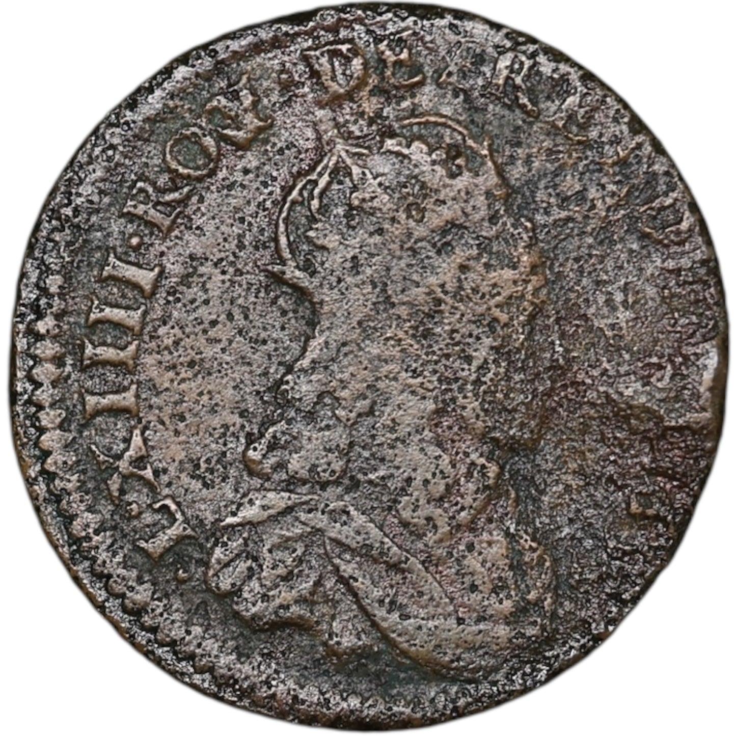Failed Louis XIV (1643-1715) Liard de France strikes Include