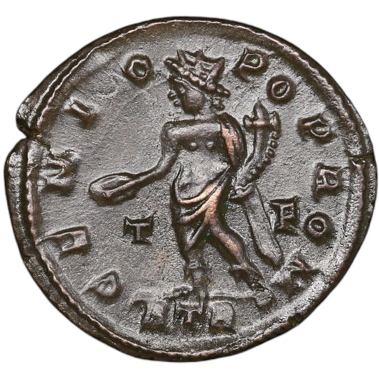 Licinius (308-324) Follis genius Pop ROM Treves 3,31 GR 21 mm