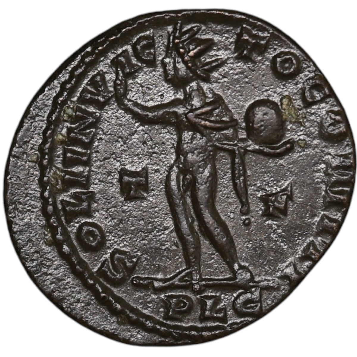 Constantin Ier (306-337) Follis Only Invicto Count Lyon 2,92 Gr 20.5 mm