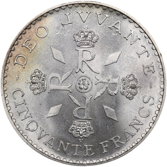 Monaco Rainier III 50 Francs 1974 Argent 30.03 gr Brillant de frappe