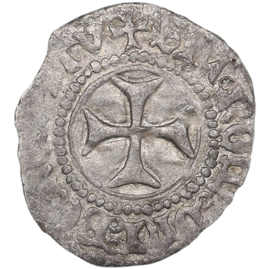 Duché de Bretagne François Ier et François II Demi blanc à la targe Billon 0.94 gr