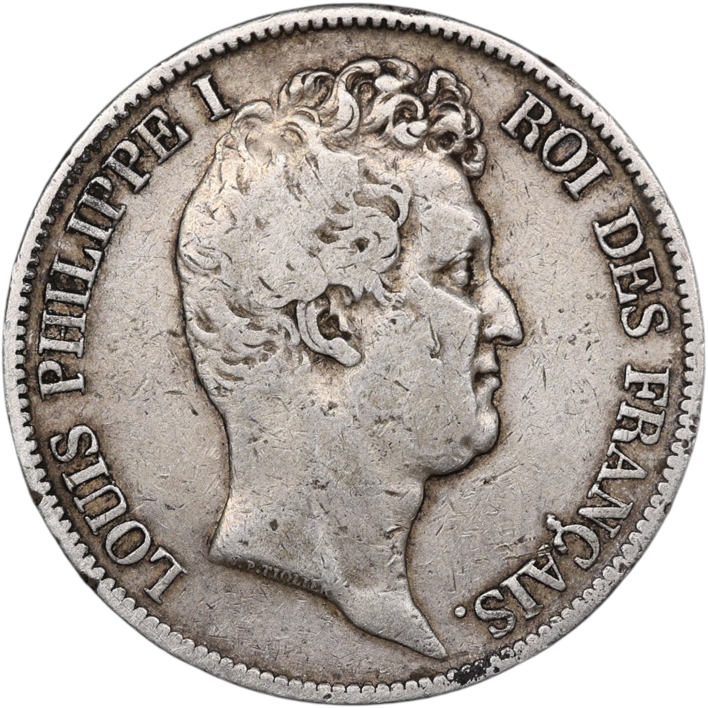 Louis-Philippe (1830-1848) 5 Francs Argent 1831 K Bordeaux Tiolier Tranche en creux 24.81 gr