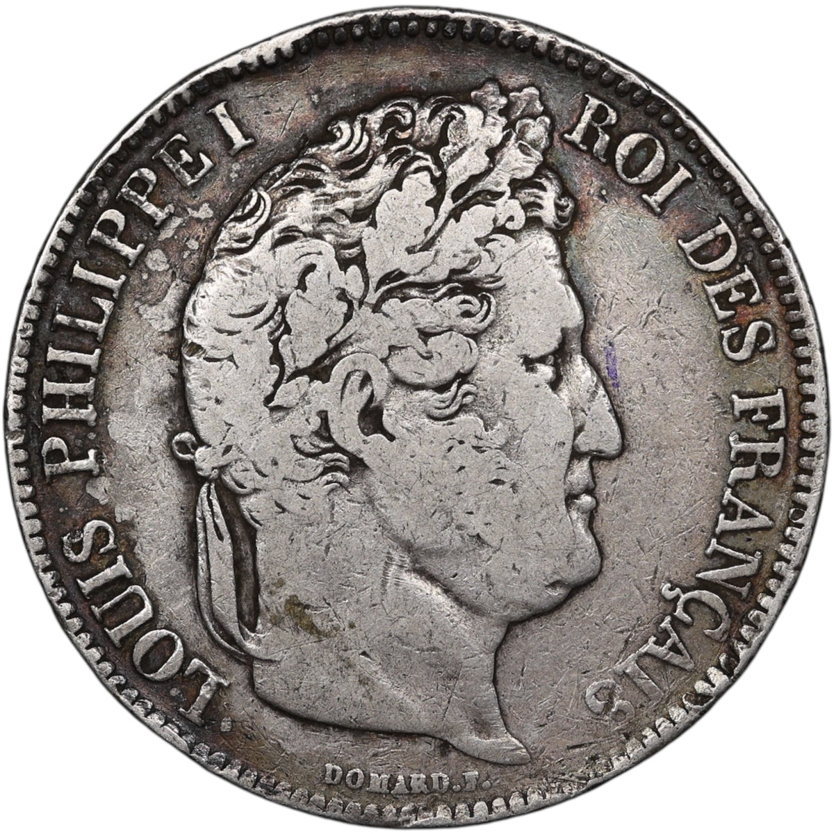 Louis-Philippe Ier (1830-1848) 5 Francs Argent 1834 D Lyon Domard 2ème type 24.72 gr