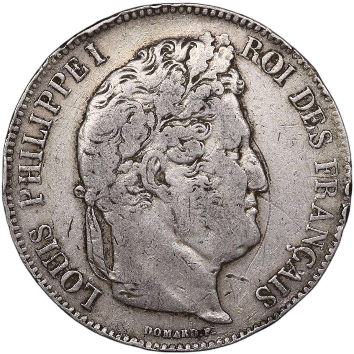 Louis-Philippe Ier (1830-1848) 5 Francs Argent 1834 H La Rochelle Domard 2ème type 24.74 gr
