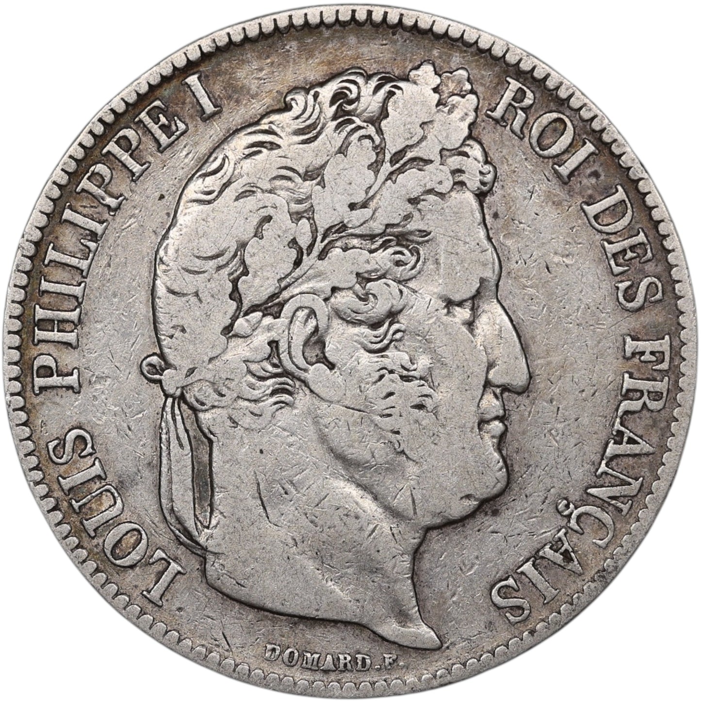 Louis-Philippe Ier (1830-1848) 5 Francs Argent 1841 B Rouen Domard 2ème type 24.78 gr