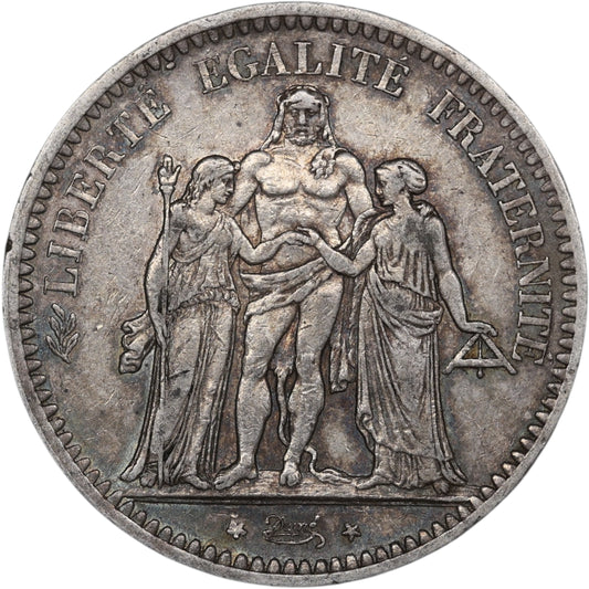 Seconde République (1848-1852) 5 Francs Argent 1849 A Paris Hercule 24.94 gr