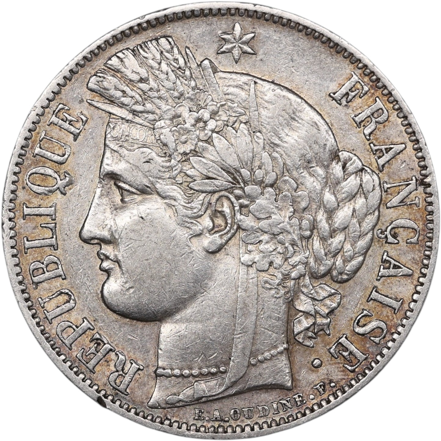 Seconde République (1848-1852) 5 Francs Argent 1850 A Paris Cérès 24.91 gr