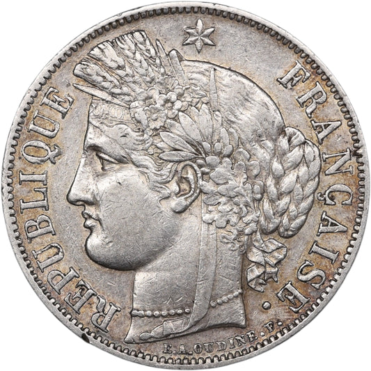 Seconde République (1848-1852) 5 Francs Argent 1850 A Paris Cérès 24.91 gr