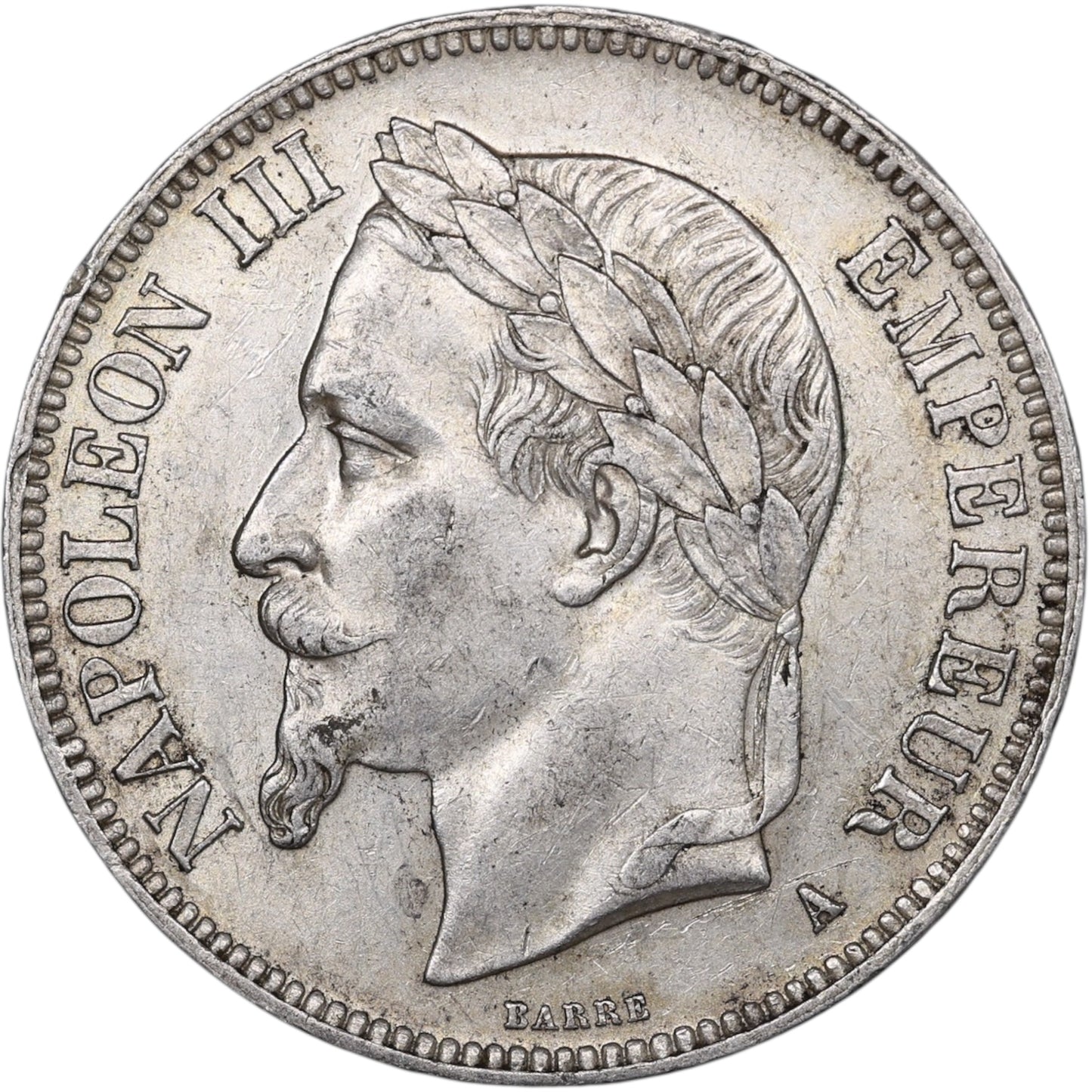 Napoléon III (1852-1870) 5 Francs Argent 1868 A Paris 25.00 gr