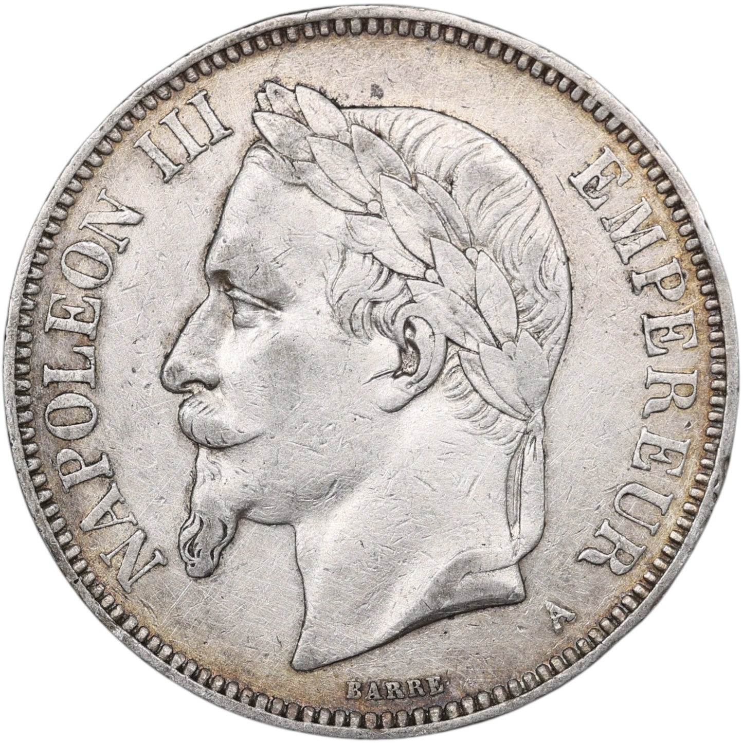 Napoléon III (1852-1870) 5 Francs Argent 1870 A Paris 24.86 gr