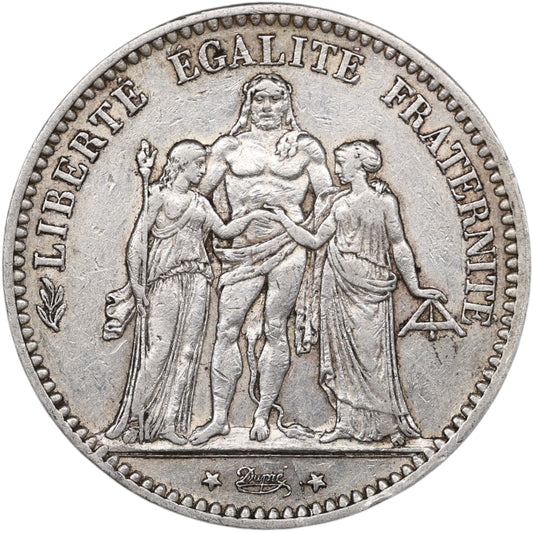 Troisième République (1871-1840) 5 Francs Argent 1875 A Paris Hercule 24.93 gr