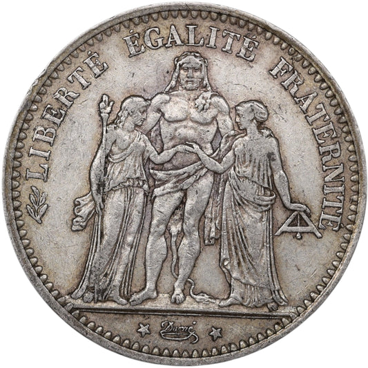 Troisième République (1871-1840) 5 Francs Argent 1875 A Paris Hercule 24.95 gr