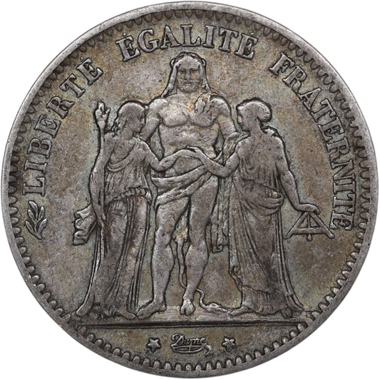 Troisième République (1871-1840) 5 Francs Argent 1875 K Bordeaux Hercule 24.79 gr