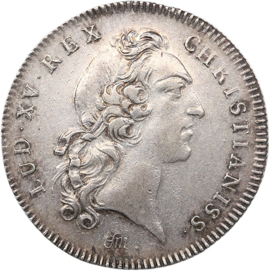 Jeton Académie et belles lettres Vetat Mori Louis XV Argent 8.23 gr 31 mm
