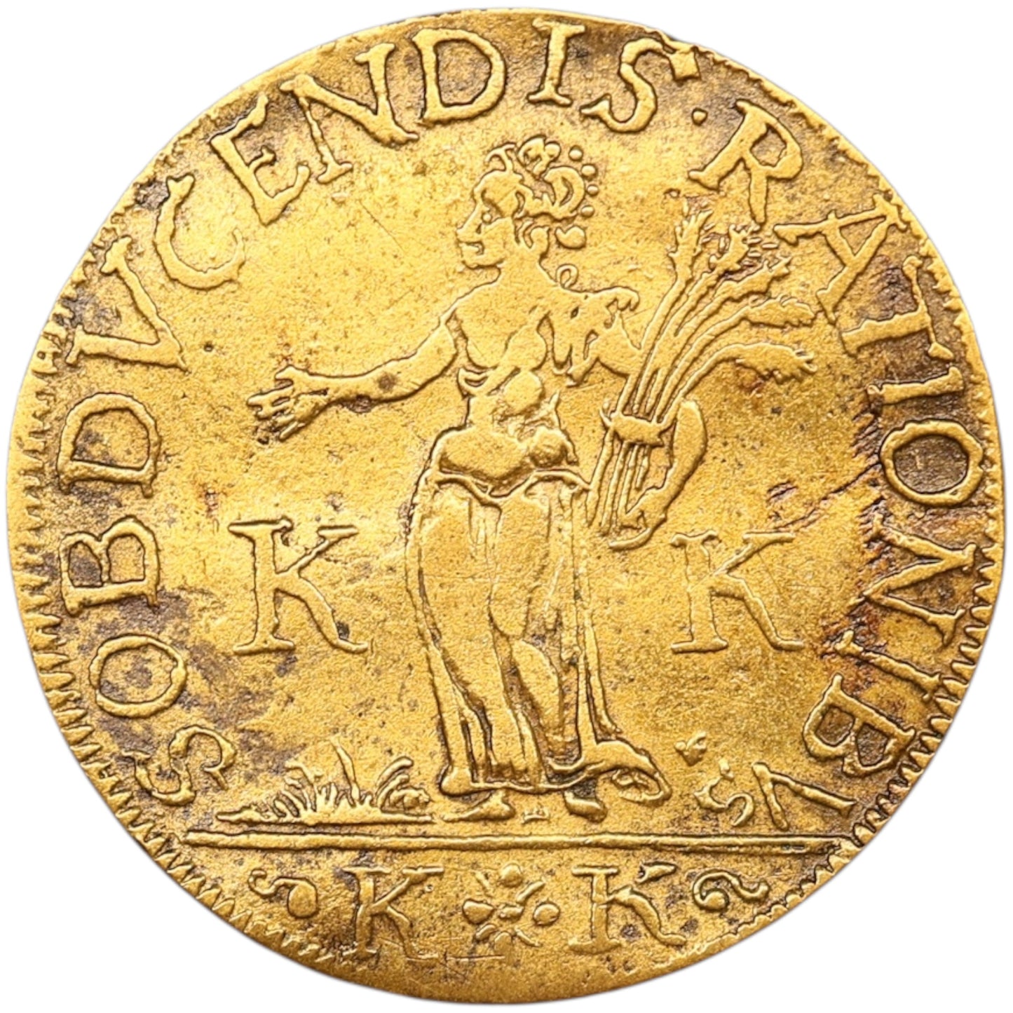 Brabant token and County of Flanders Duke of Alençon then Anjou Le Perche François 1594 4.43 GR