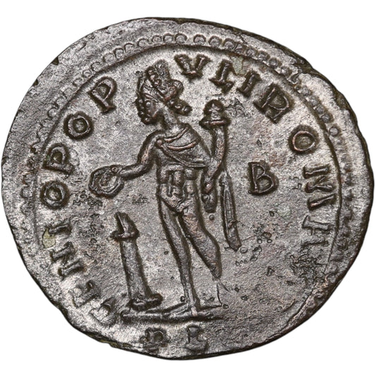 Constancio I Cloro (305-306) Follis Genio Popvli Romani Lyon 9,73 gr