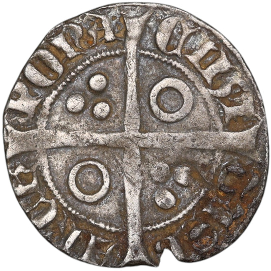 Espagne Catalogne Royaume d'Aragon Petrus III (1336-1387) Croat Barcelone Ag 2.68 gr