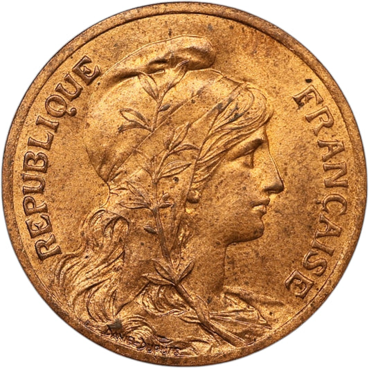 5 Céntimos 1898 Daniel Dupuis Bronce - 4,83 gr - G. 165