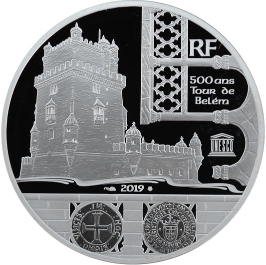 Monnaie de Paris 10 Euros 2019 BE UNESCO Tour de Belém Argent .999 Dans son coffret