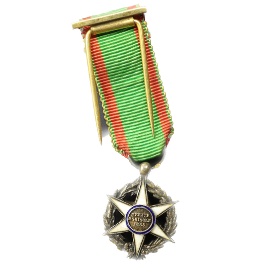 Décoration Miniature Mérite Agricole 1883 en Argent 3,74 gr