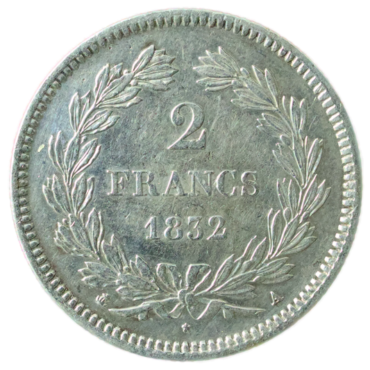 Louis-Philippe Ier (1830-1848) 2 Francs 1832 A Paris Ag 9.96 gr