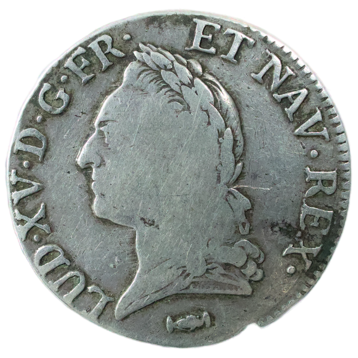 Louis XV (1715-1774) Écu à la vieille tête 1772 K Bordeaux 28.50 gr