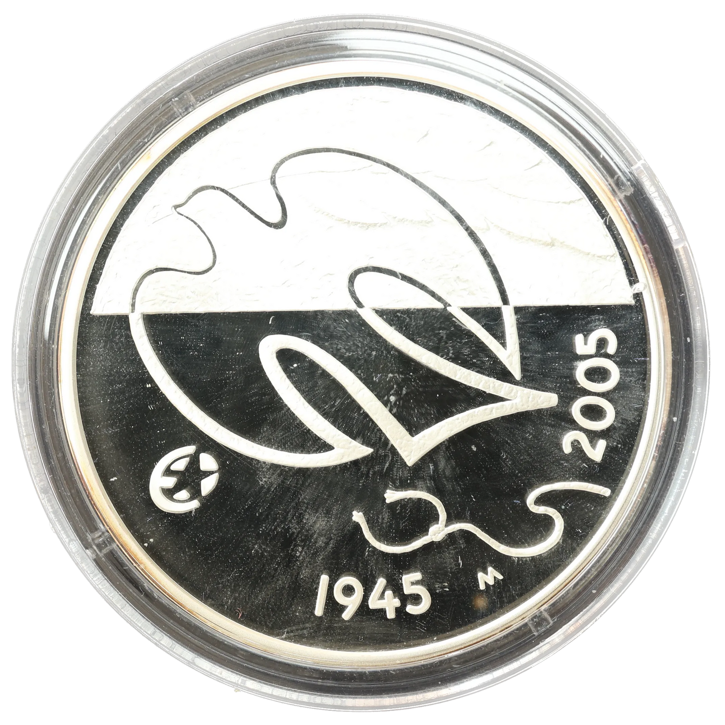 Suomi Finlande 10 euros 2005 Argent 60 années de paix 25,50 gr BE