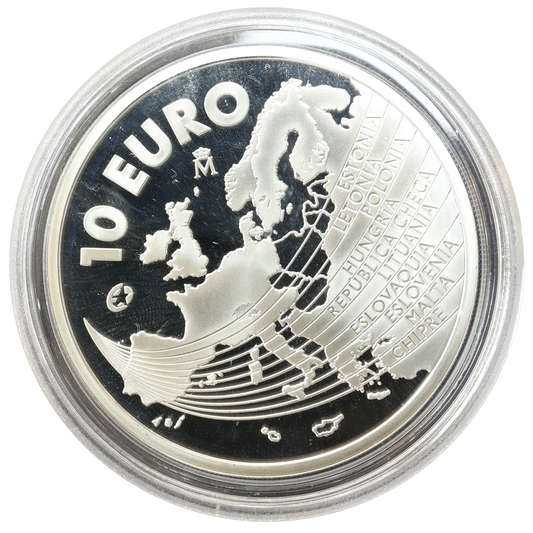 Spain 10 euros 2004 Juan Carlos I Enlargement of the EU Silver 27 gr