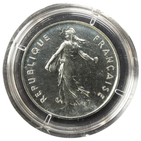 Monnaie de Paris 5 francs Semeuse 2001 en Argent 12 gr Brillant Universel BU