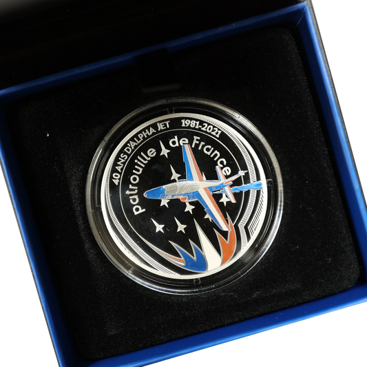 Monnaie de Paris 10 € Patrouille de France 2021 en Argent 22.2 gr Belle Epreuve BE