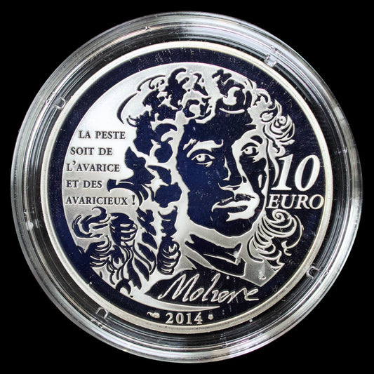 Monnaie de Paris Coin 10 Euros 2014 Candide Voltaire Silver 22.2 gr Proof