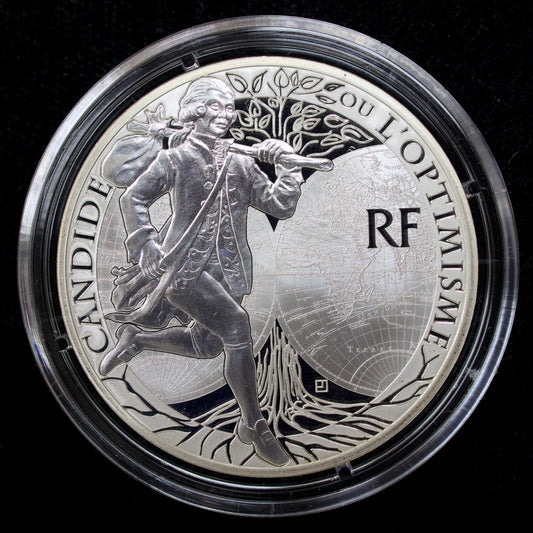 Monnaie de Paris Coin 10 Euros 2014 Candide Voltaire Silver 22.2 gr Proof
