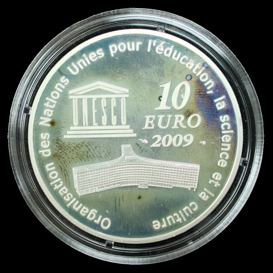 Paris Currency - 10 Euros 2009 UNESCO The Moscow Kremlin Silver 22.2 gr Proof