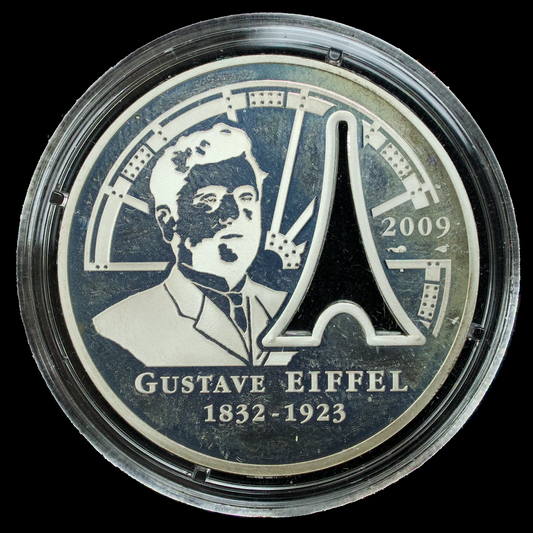 Paris Currency - 10 Euros 2009 Gustave Eiffel 1832-1923 Silver 20.8 gr Proof