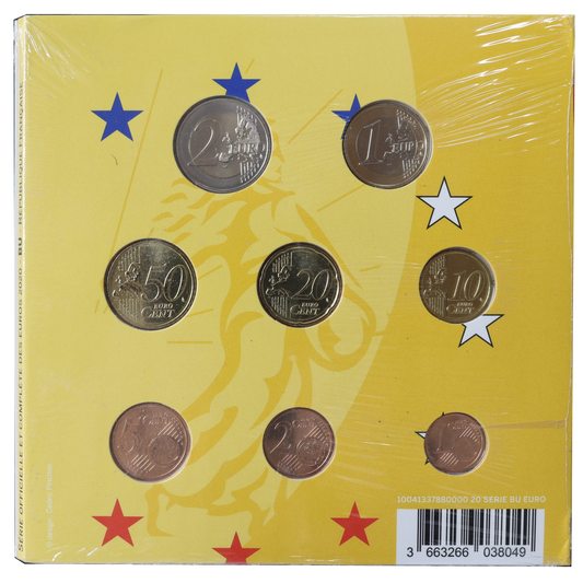 Paris Mint Official Series of Euros 2020 Brilliant Universal BU