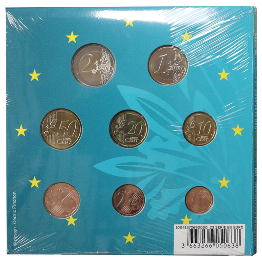 Paris Mint Official Series of Euros 2023 Brilliant Universal BU