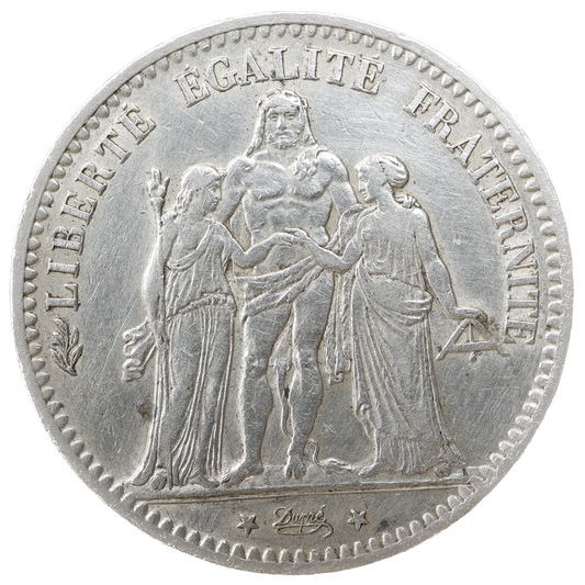 III ème République (1871-1940) 5 Francs Hercule 1878 K Bordeaux Argent 24.89 gr