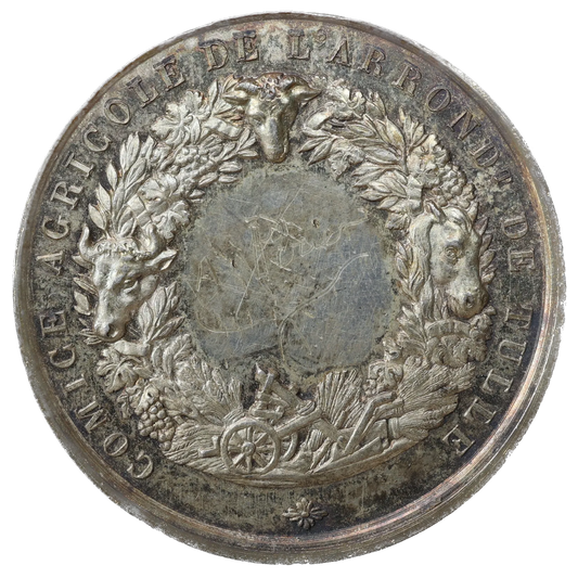Jeton Comice Agricole de l'arrondissement de Tulle - Olivier de Serres - argent 16.00 gr