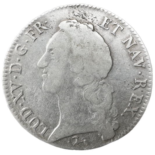 Louis XV (1715-1774) Écu au bandeau 1745 L Bayonne Argent 28.72 gr