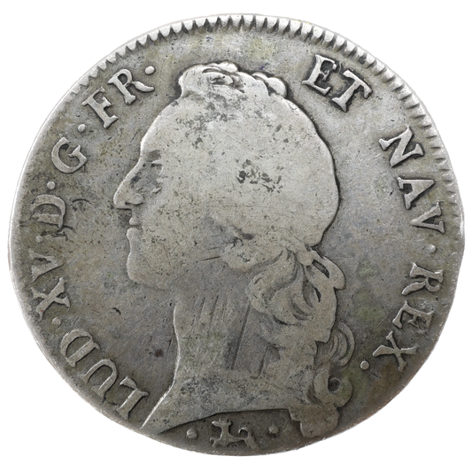 Louis XV (1715-1774) Écu au bandeau 1746 L Bayonne Argent 28.49 gr
