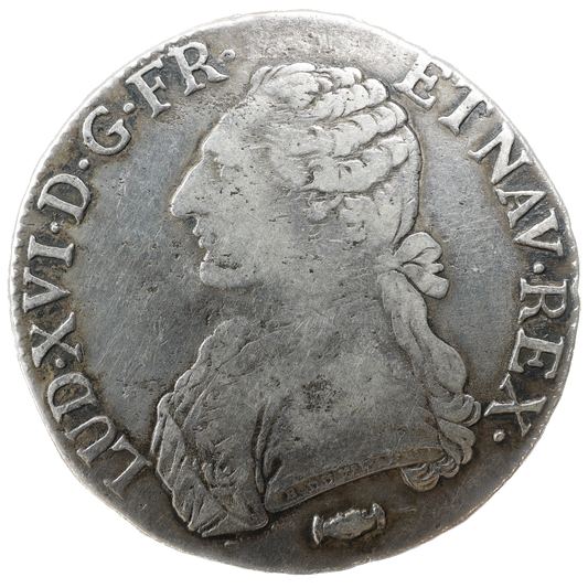 Louis XVI (1774-1792) Écu aux branches d'olivier 1777 K Bordeaux Argent 28.97 gr