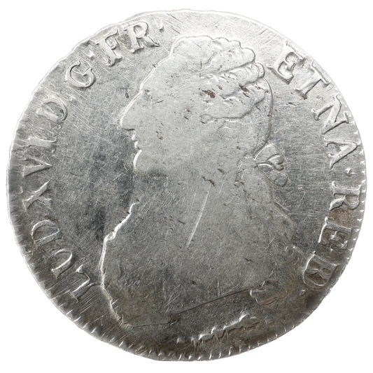 Louis XVI (1774-1792) Écu aux branches d'olivier 1778 Vaquette Pau Argent 29.20 gr
