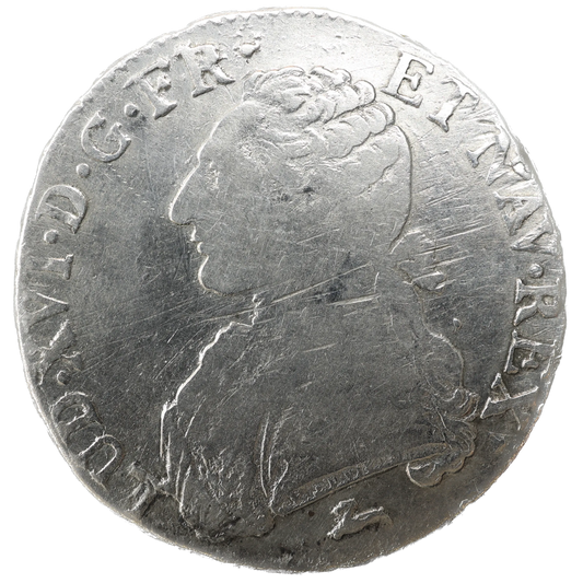 Louis XVI (1774-1792) Écu aux branches d'olivier 1785 R Villeneuve-lès-Avignon Argent 28.87 gr